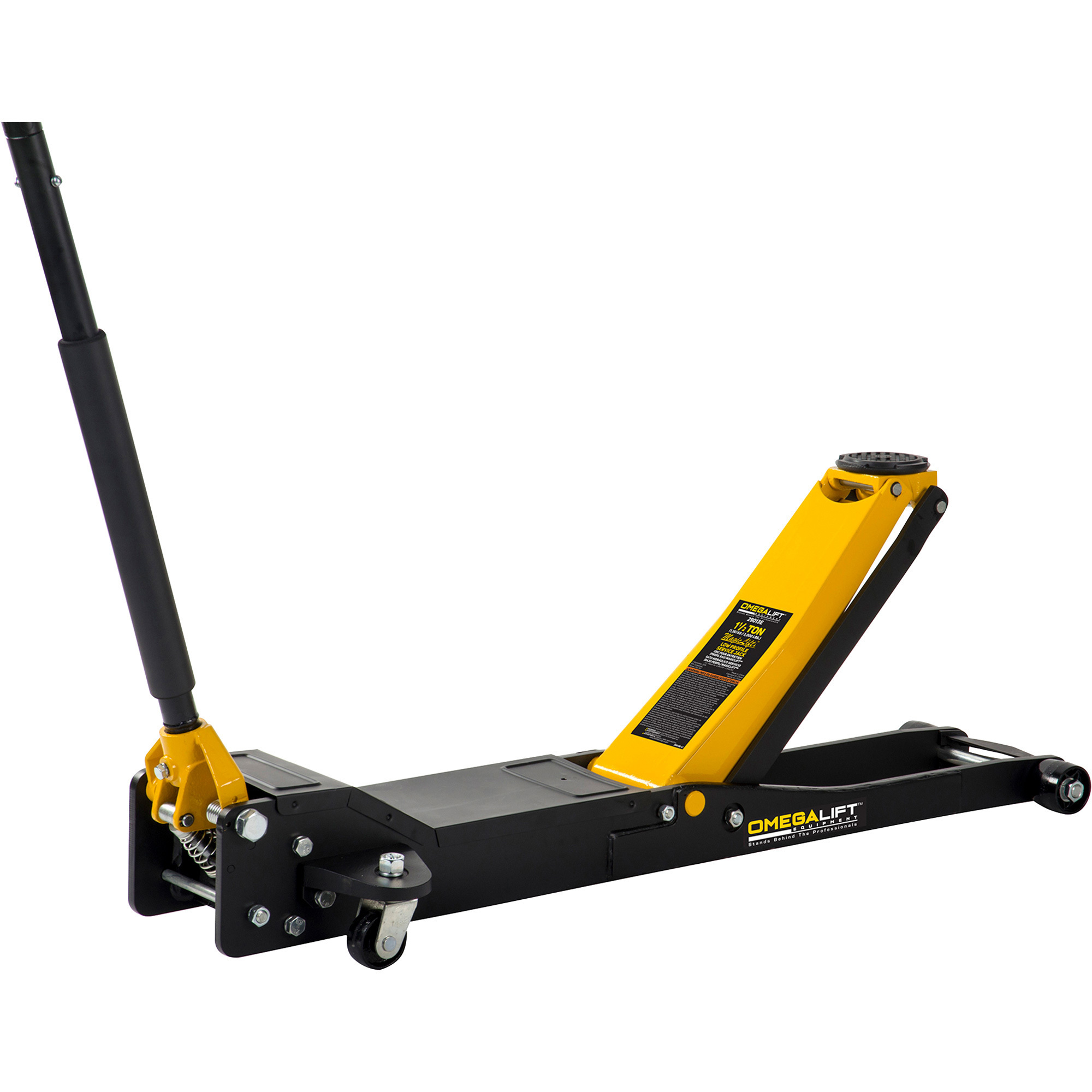 Omega Lift Low-Profile Hydraulic MagicLift Service Jack, 1.5-Ton Capacity, Model# 2901E